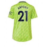 Manchester United Antony #21 Fotballklær Tredjedrakt Dame 2022-23 Kortermet